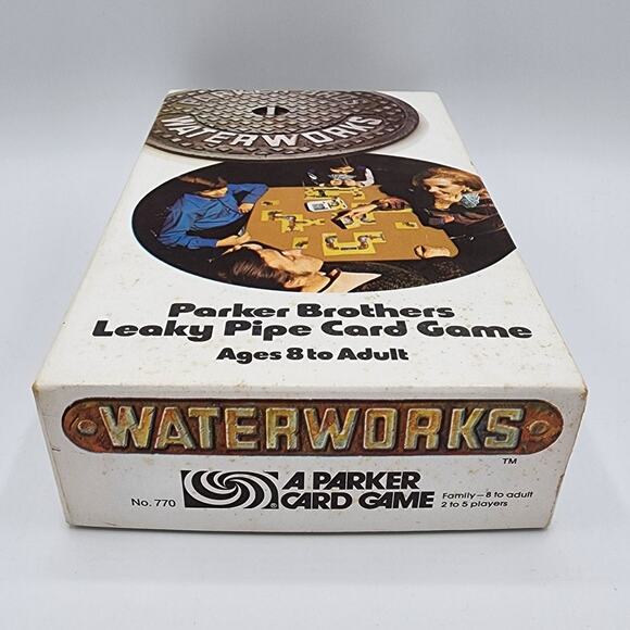 Vintage 1972 Parker Bothers Waterworks Leaking Pipe Card Game, No. 770, Complete - Picture 5 of 7